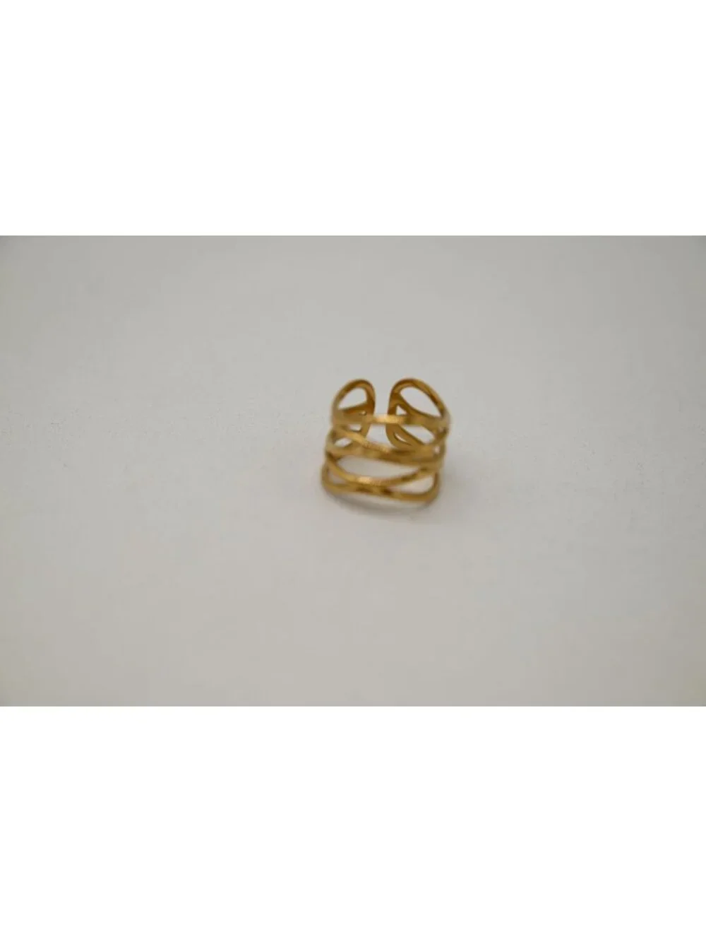 NWOT Josslyn 18K Stainless Steel Tarnish Free Rings Gold Tone Minimalist Jewelry